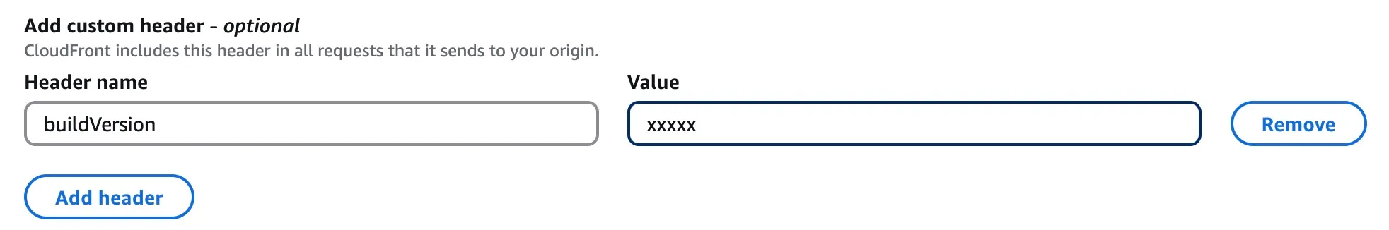 Adding Build Version Header in CloudFront